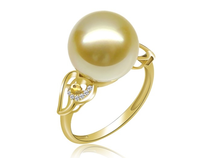Sylvain South Sea Pearl and Diamond Ring